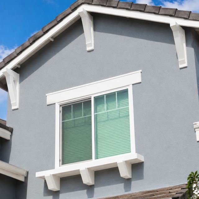 Exterior house painting detail